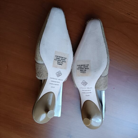 Animal Hair Slingback Mules in Fall 2025 Toasted Tan - Picture 8 of 8